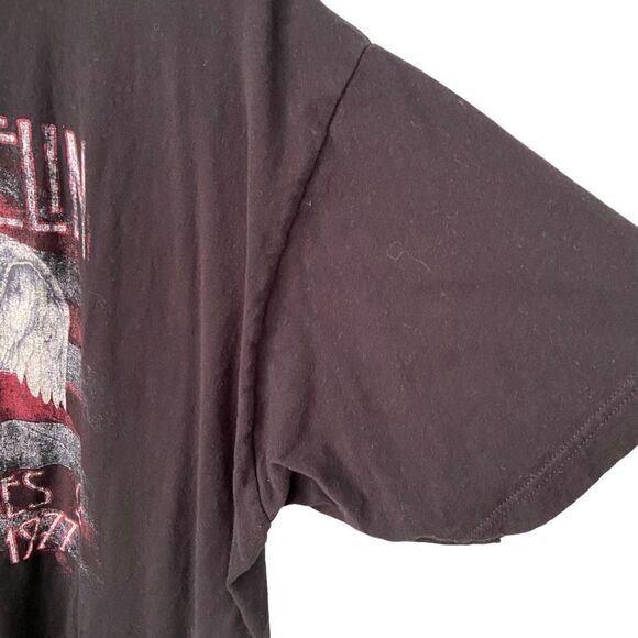 Led Zeppelin US Flag 1977 Tour Metal Rock Official T-Shirt in Size 2XL - Picture 4 of 8